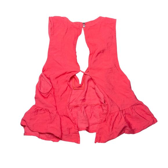 Free People Vintage Matching Open Back Crop Top and Shorts Set Size XS - Picture 6 of 8